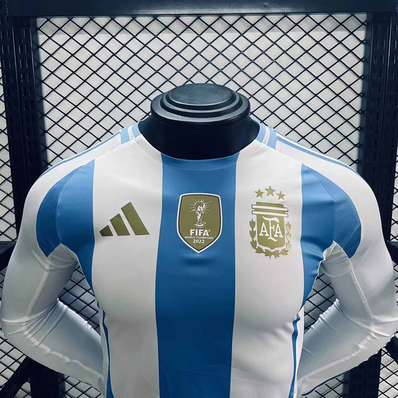 Camisola Manga Comprida Argentina 2024 Principal Versão Jogador