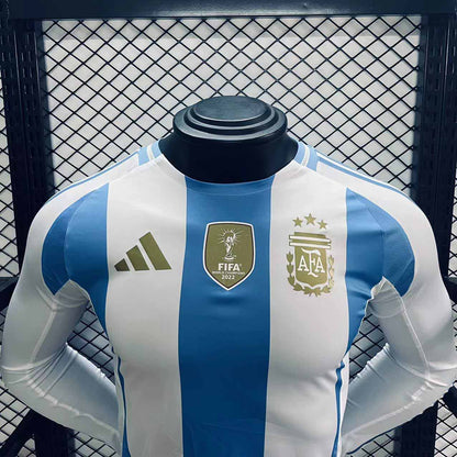 Camisola Manga Comprida Argentina 2024 Principal Versão Jogador