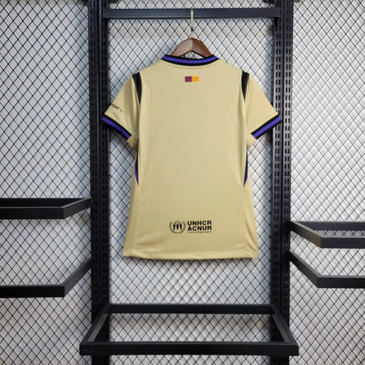 Camisola FC Barcelona 2025-26 Alternativa Amarela Versão Mulher