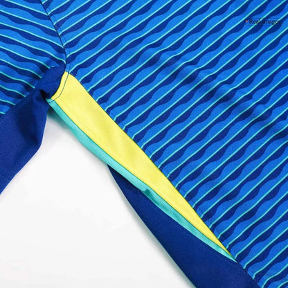Camisola Brasil 2024 Alternativa Azul Versão Adepto RODRYGO #10