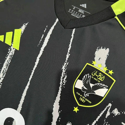 Camisola Al Ahly FC 2025-26 Alternativa Preta Versão Adepto