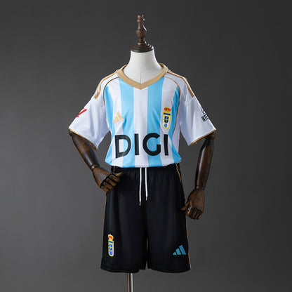 Kit Criança Real Oviedo 2025-26 Alternativo