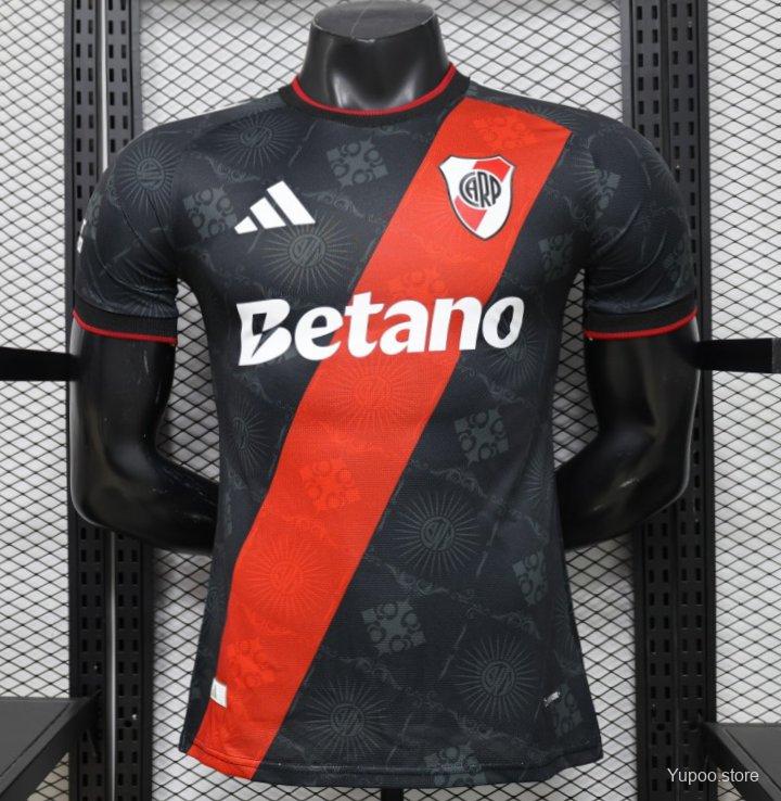 Camisola CA River Plate 2026-27 Alternativa Preta Versão Jogador