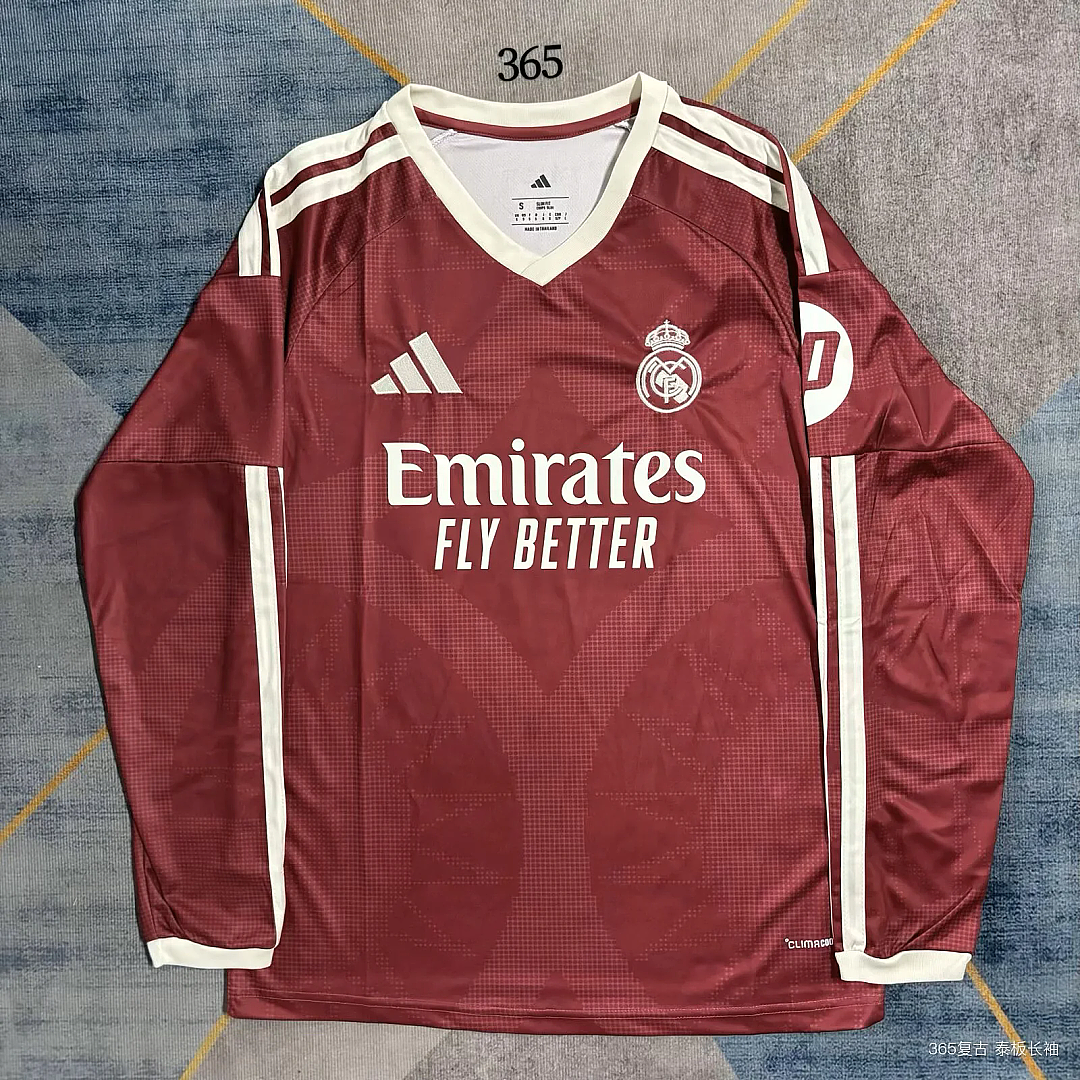 Camisola Manga Comprida Real Madrid CF 2026-27 Alternativa Vermelha Versão Adepto