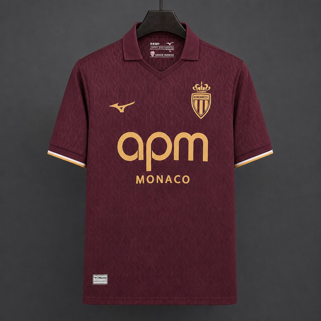 Camisola AS Monaco 2026-27 Alternativa Vermelha Versão Adepto