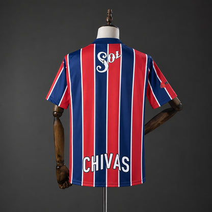 Camisola CD Chivas 1997-98 Alternativa Riscas Versão Adepto