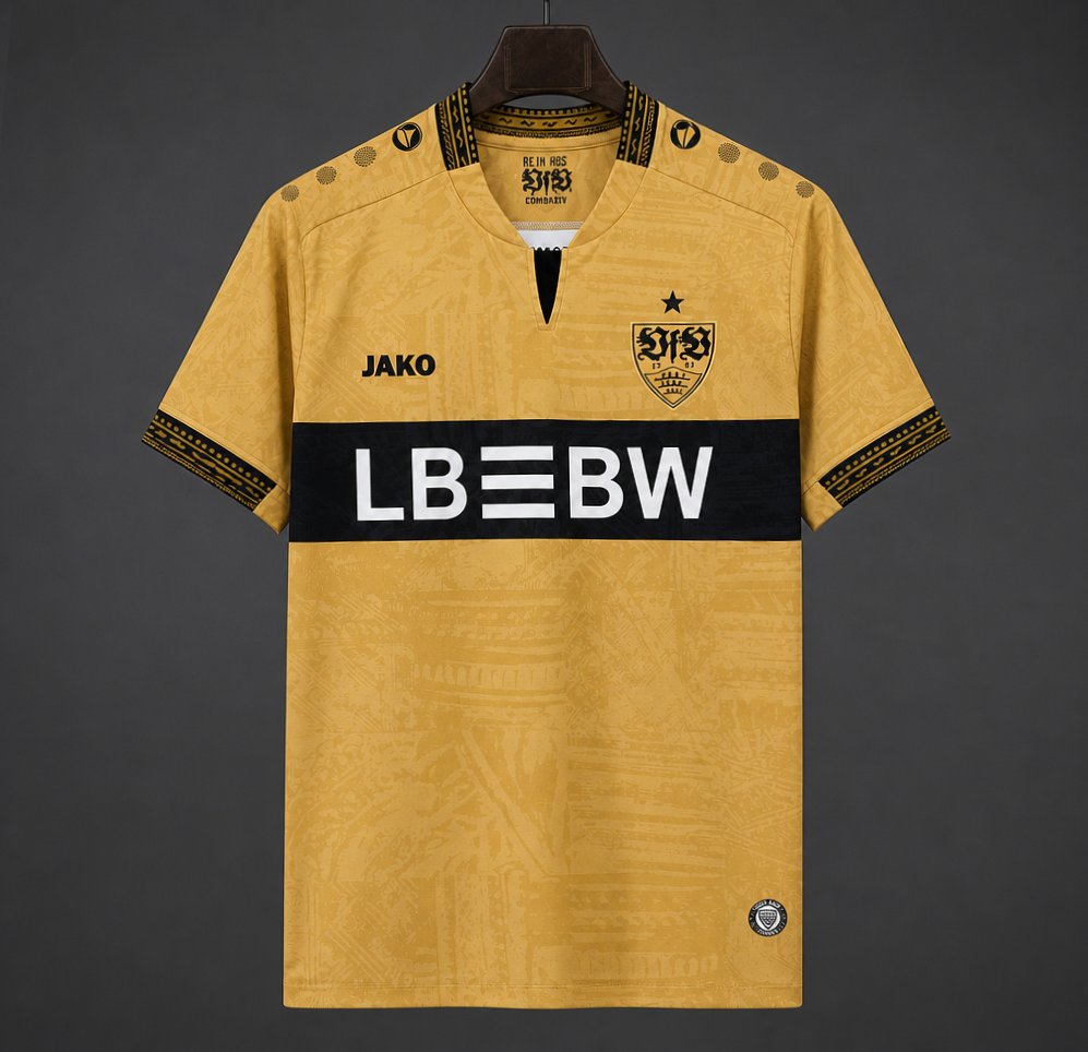 Camisola VfB Estugarda 2026-27 Alternativa Amarela Versão Adepto