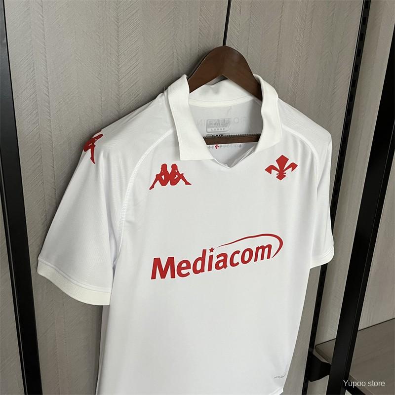 Camisola ACF Fiorentina 2024-25 Alternativa Branca Versão Adepto