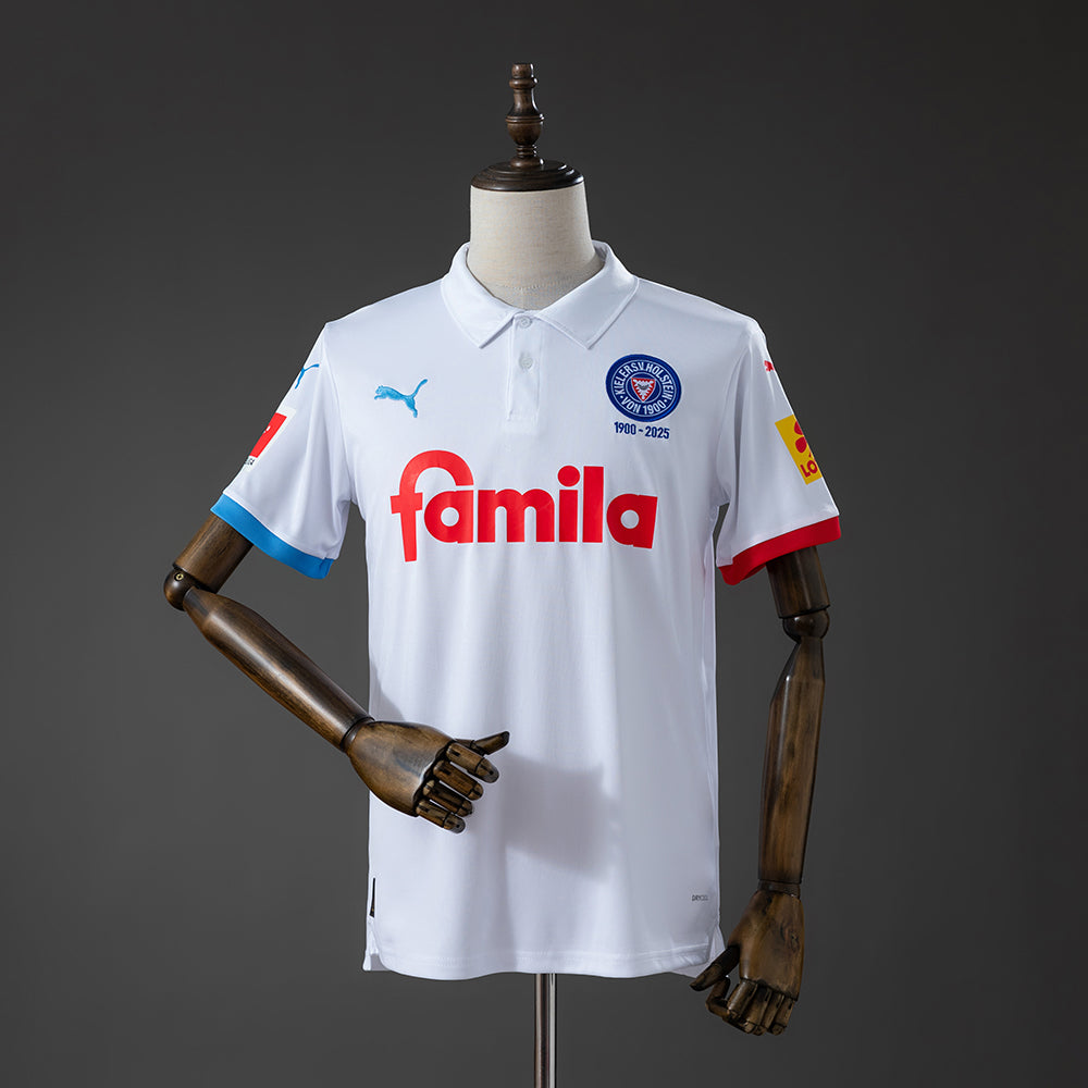 Camisola Holstein Kiel 2024-25 Edição 125º Aniversário Versão Adepto