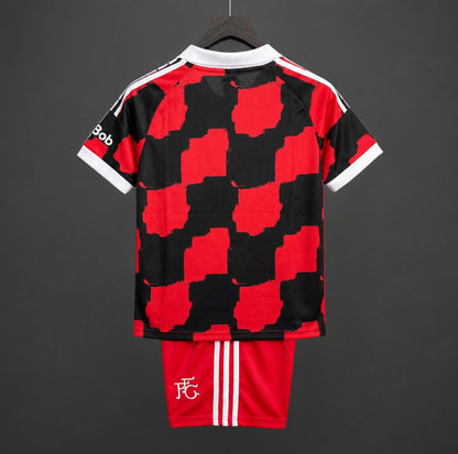 Kit Criança F-HAM 2026-27 Alternativo Vermelho