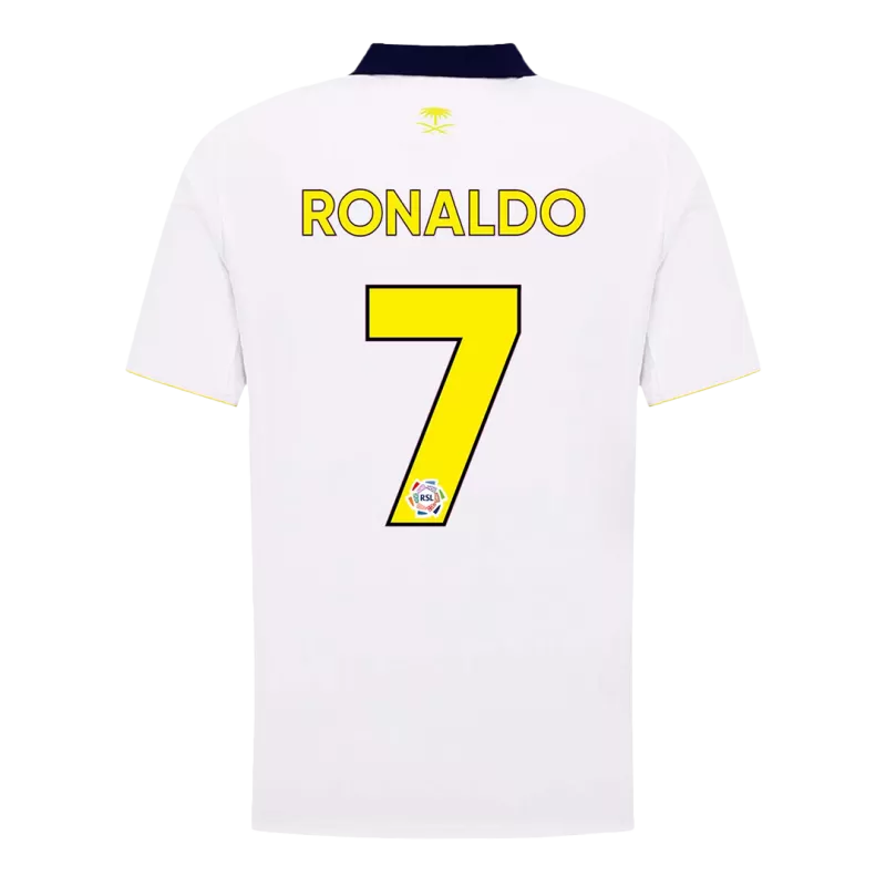 Camisola Al-Nassr 2025-26 Alternativa Branca Versão Adepto RONALDO #7 (Entrega Imediata)