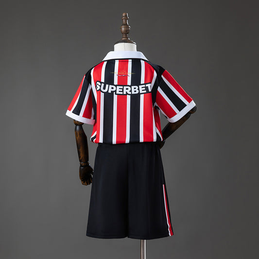Kit Criança São Paulo 2026-27 Alternativo Riscas