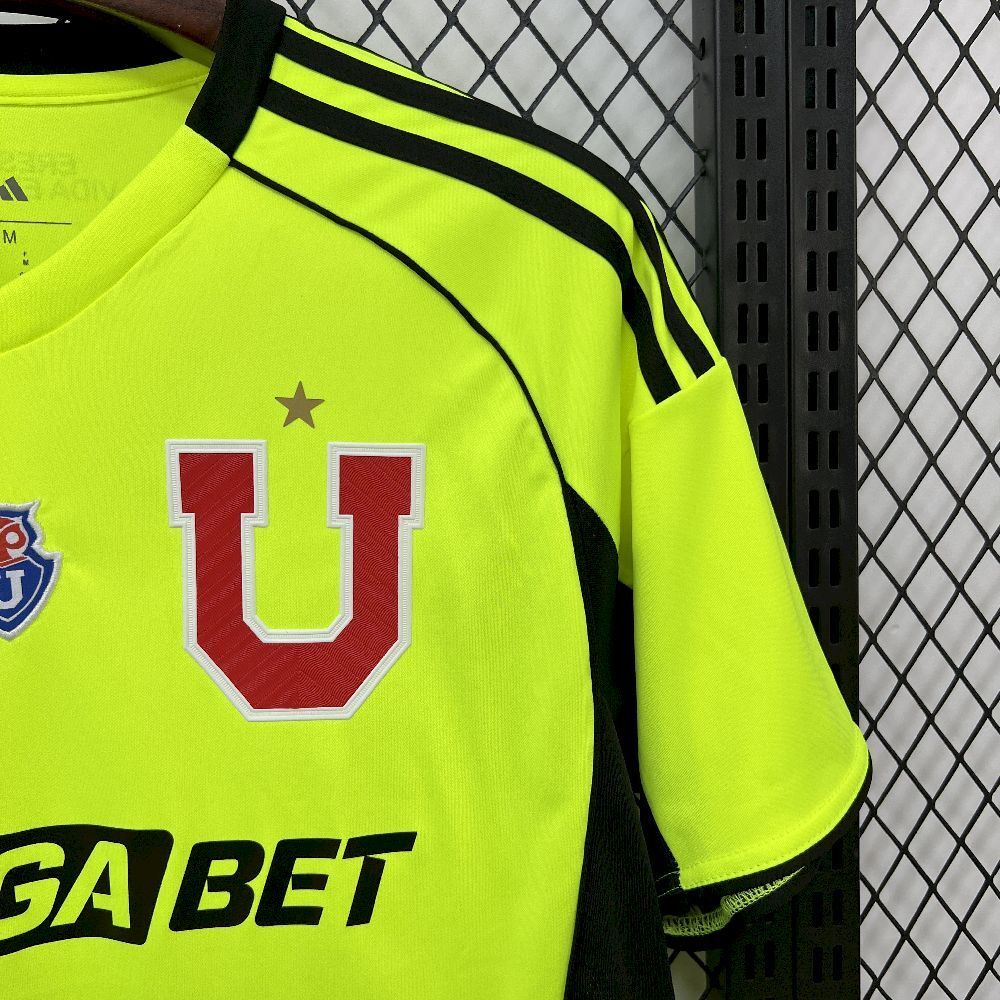 Camisola CF Universidad de Chile 2025-26 Alternativa Amarela Versão Adepto