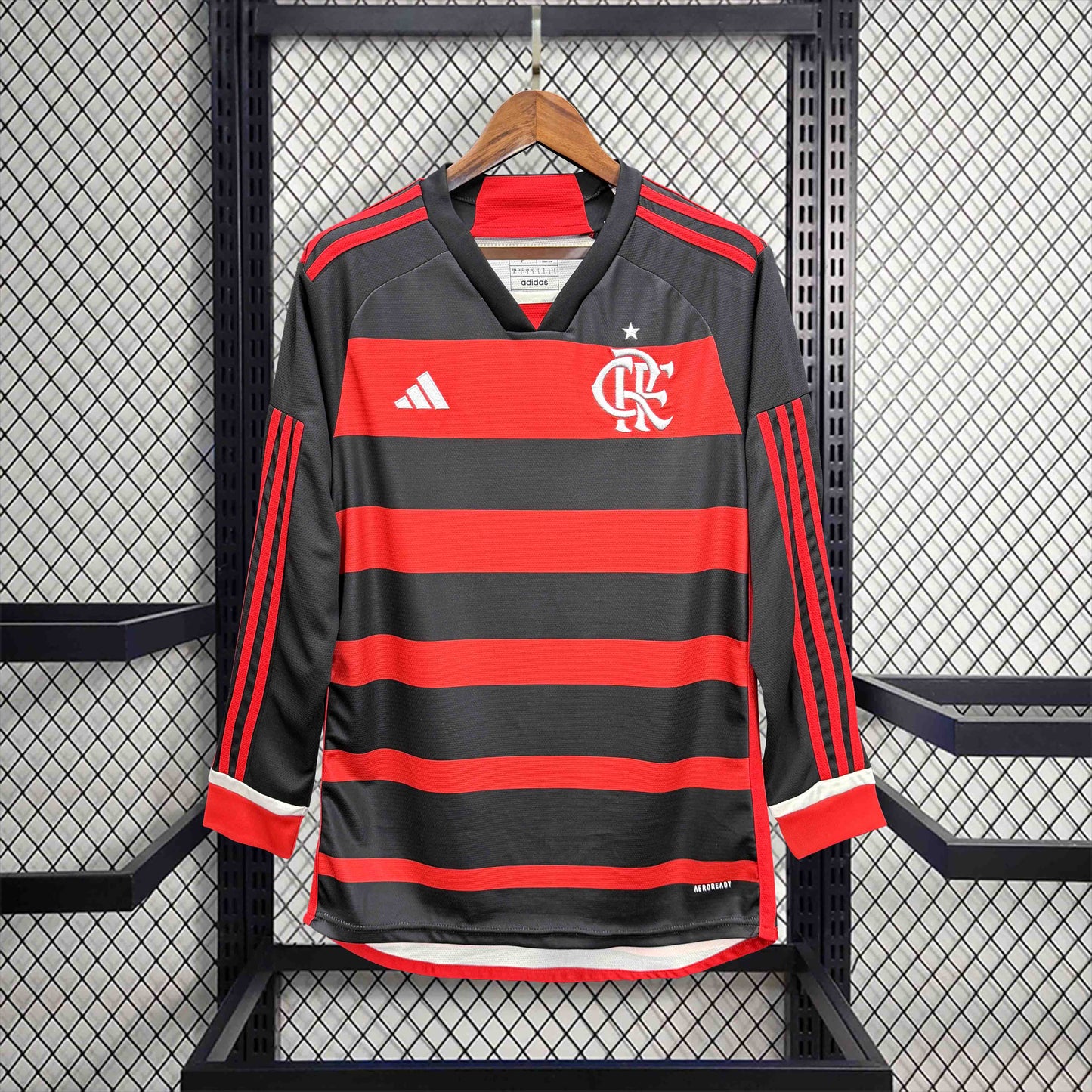 Camisola Manga Comprida Flamengo 2024-25 Principal Versão Adepto