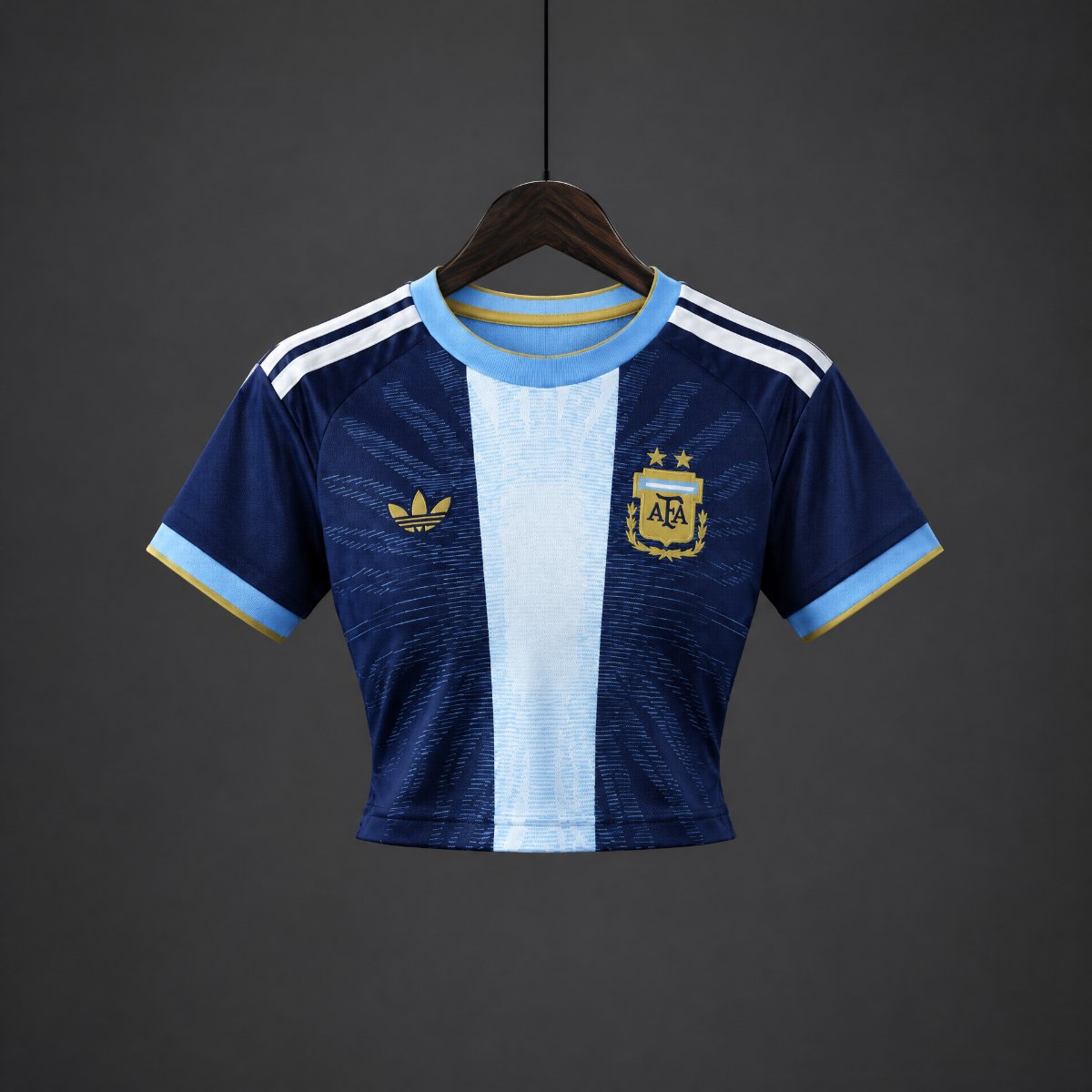 Crop Top Mulher Argentina 2026 Edição Messi Tribute