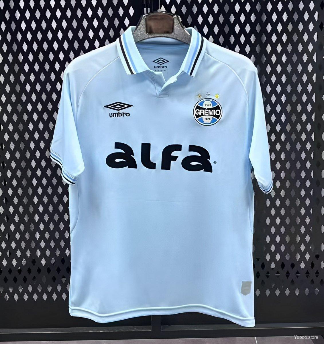 Camisola Gremio 2025-26 Alternativa Azul Versão Adepto