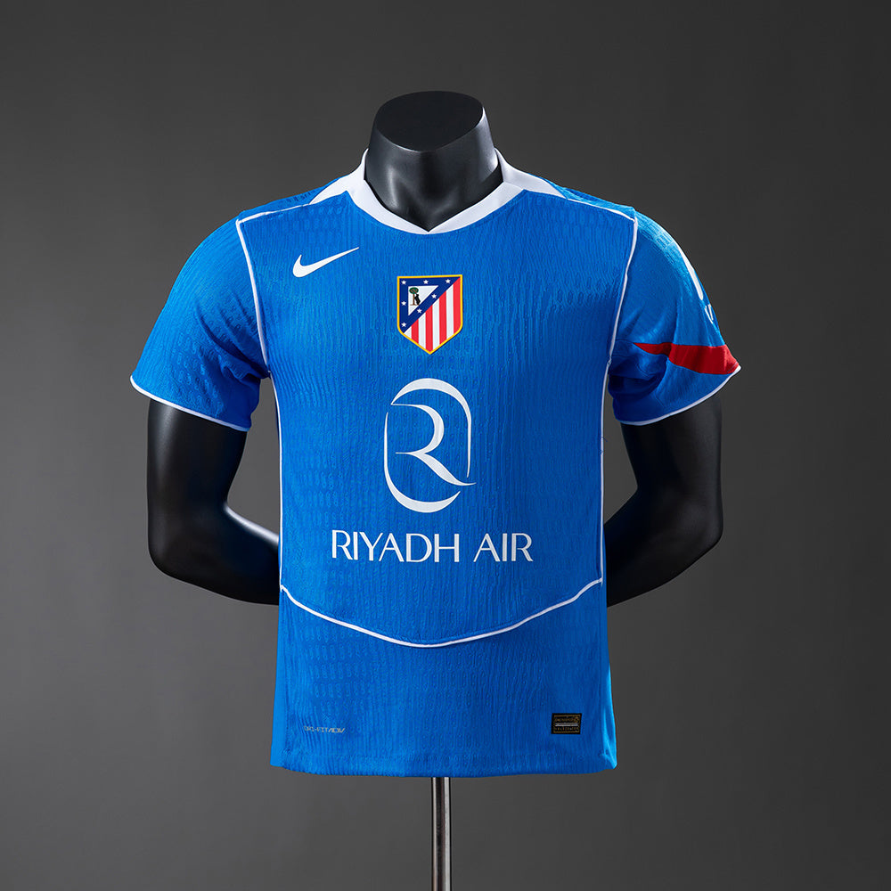 Camisola Atletico Madrid 2025-26 Alternativa Azul Claro Versão Jogador