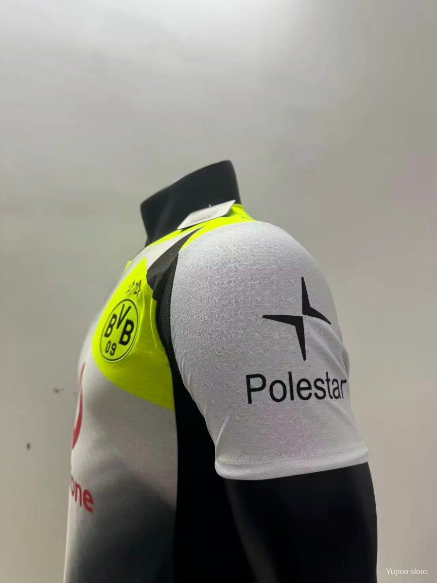 Camisola Borussia Dortmund 2025-26 Alternativa Cinzenta Versão Jogador