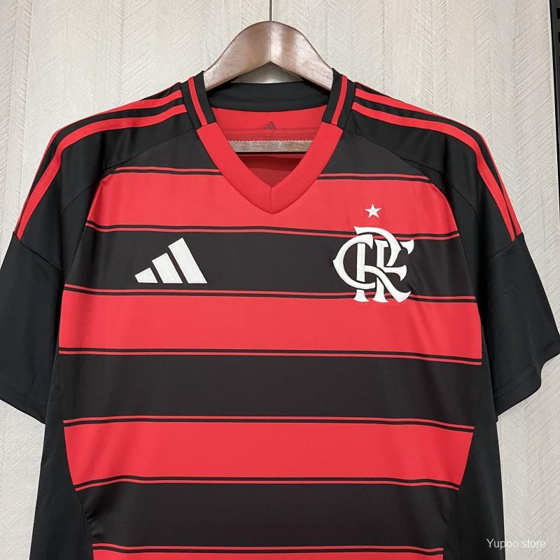 Camisola CR Flamengo 2025-26 Principal Lisa Versão Adepto