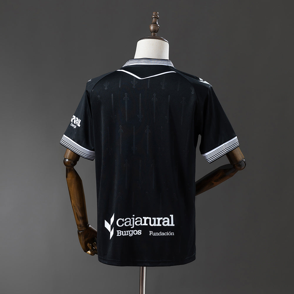 Camisola Burgos CF 2025-26 Alternativa Preta Versão Adepto