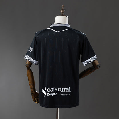 Camisola Burgos CF 2025-26 Alternativa Preta Versão Adepto
