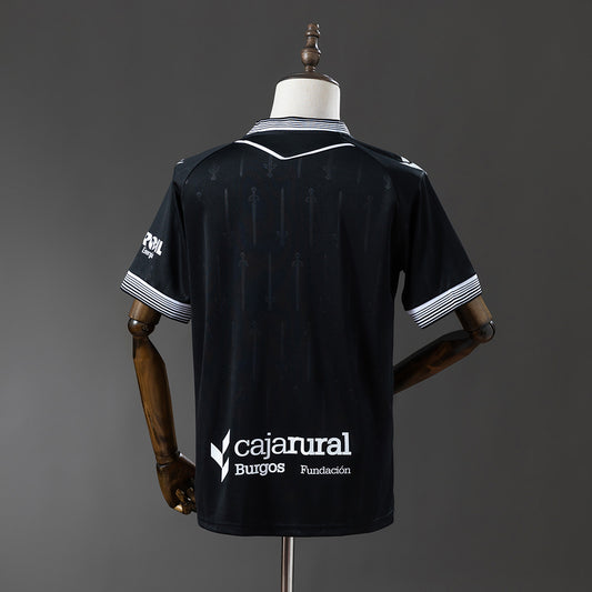 Camisola Burgos CF 2025-26 Alternativa Preta Versão Adepto