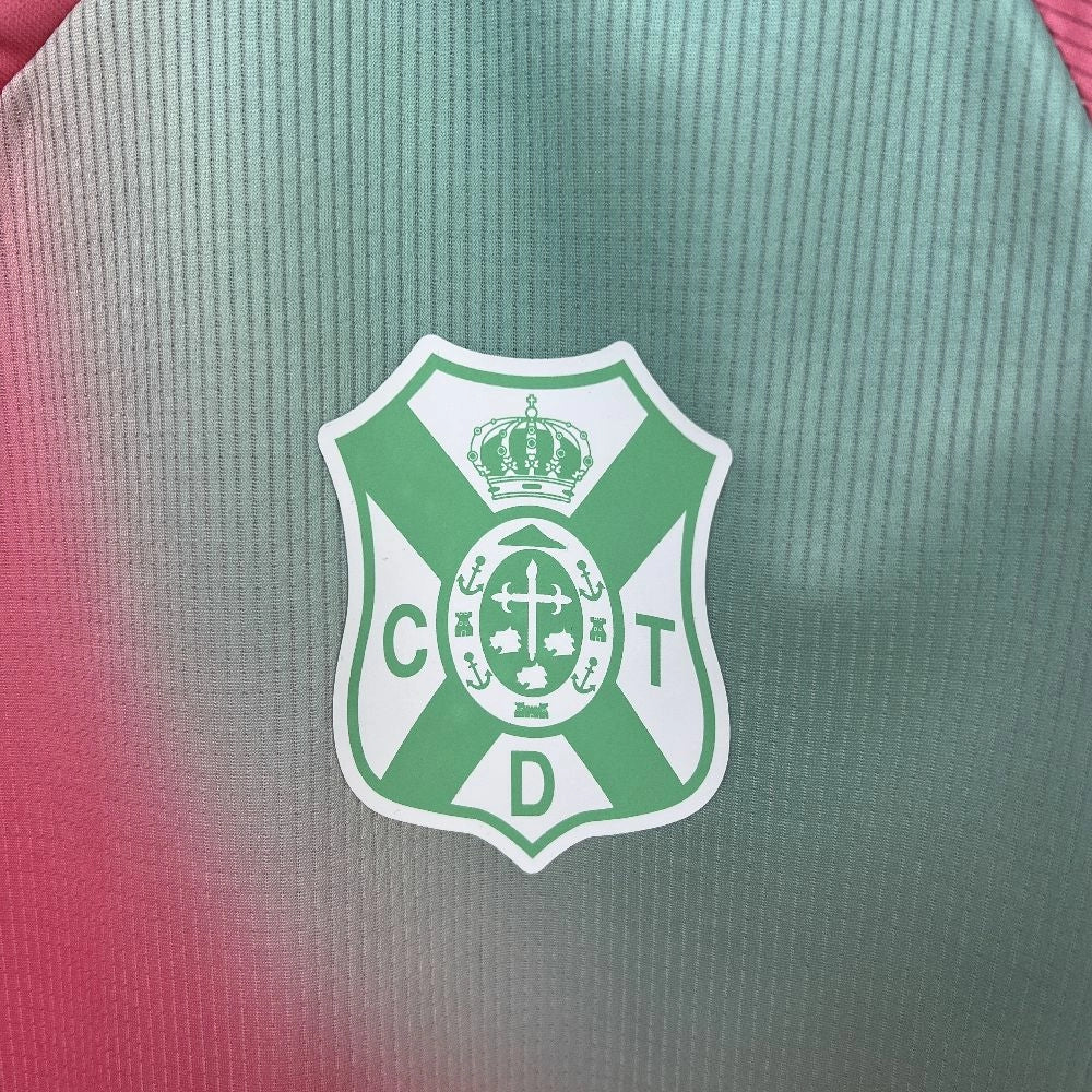 Camisola CD Tenerife 2025-26 Alternativa Rosa Versão Adepto