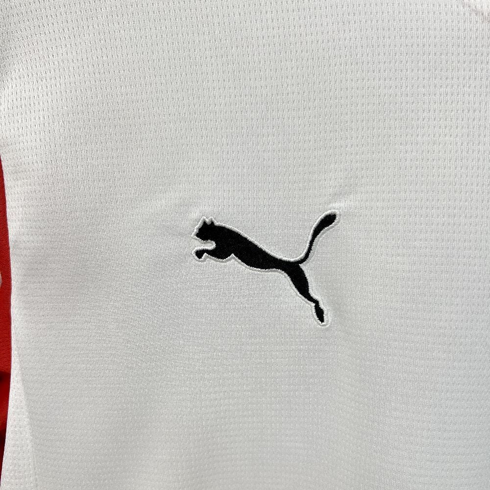 Camisola Real Sporting de Gijón 2025-26 Alternativa Branca Versão Adepto