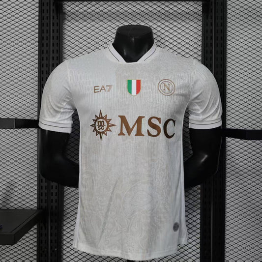 Camisola Napoles 2025-26 Alternativa Branca Versão Jogador