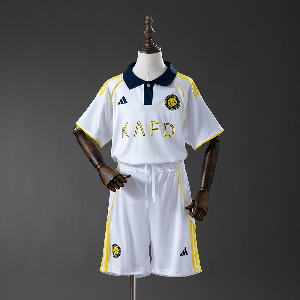 Kit Criança Al-Nassr FC 2025-26 Alternativo