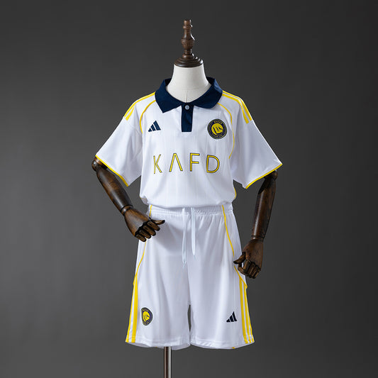 Kit Criança Al-Nassr FC 2025-26 Alternativo