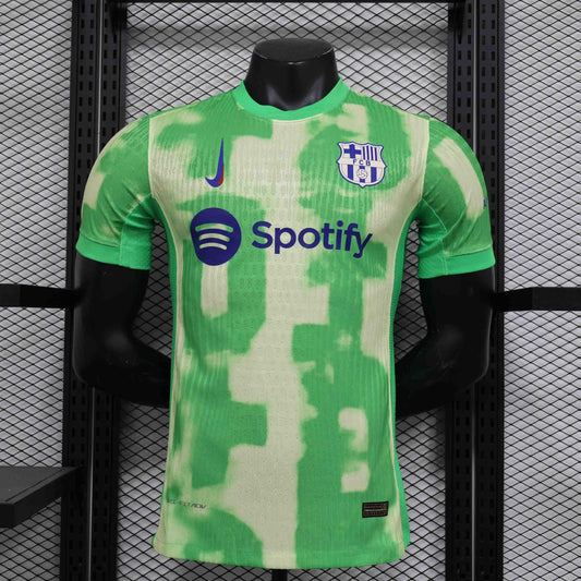 Camisola FC Barcelona 2024-25 Alternativa Verde Versão Jogador