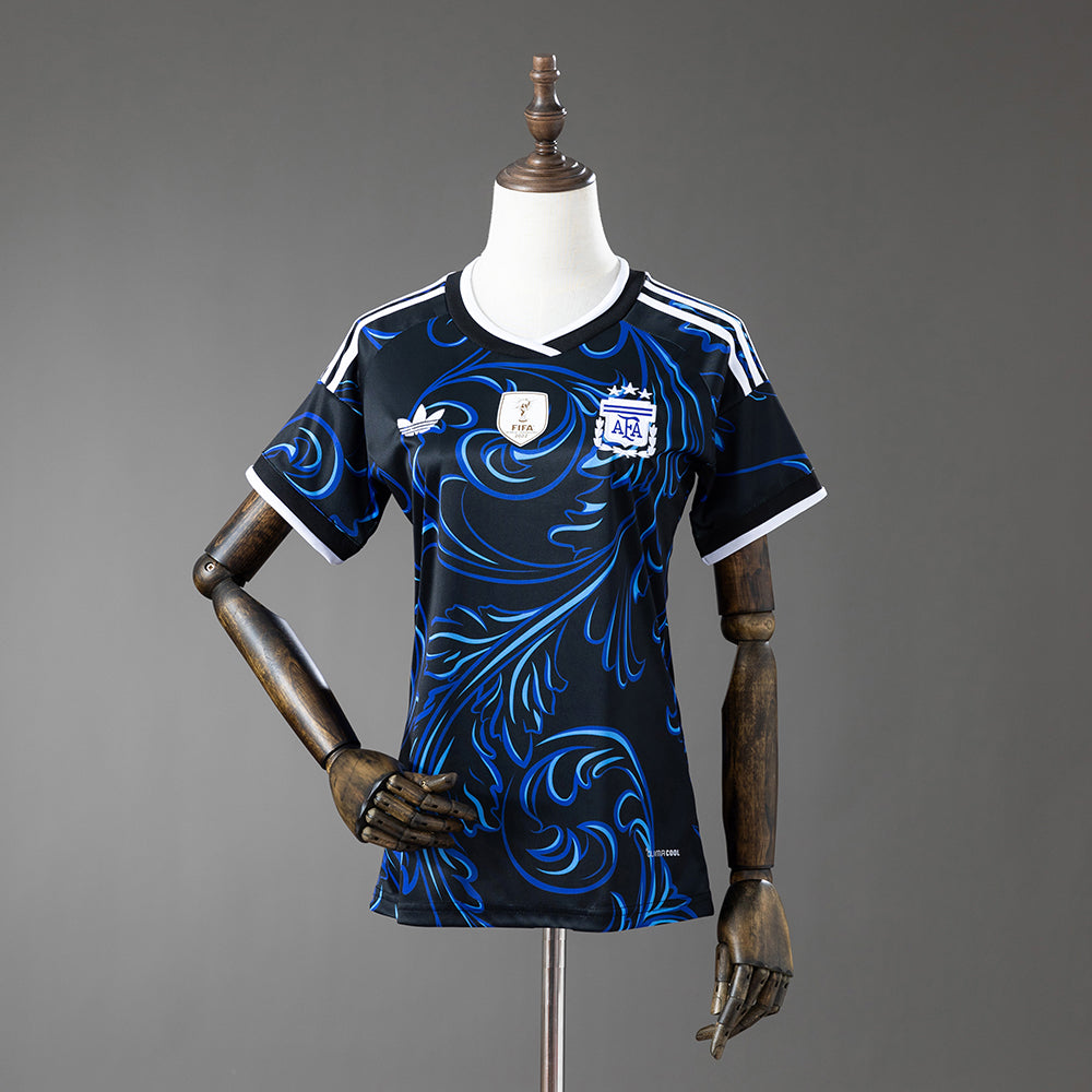 Camisola Argentina 2026 Alternativa Azul Versão Mulher