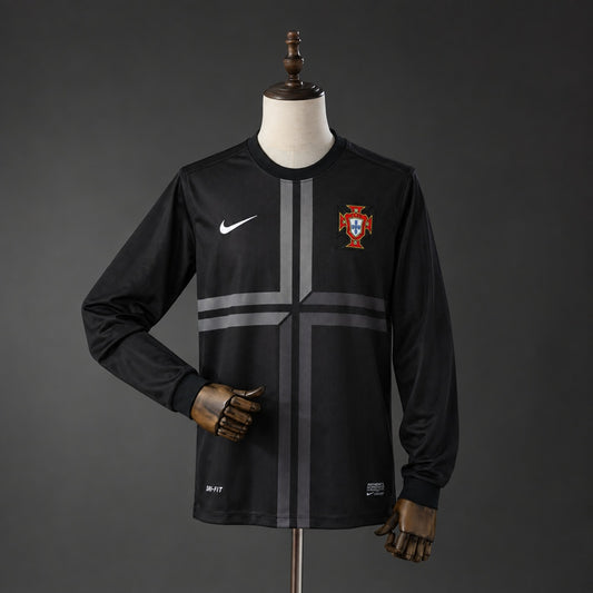 Camisola Manga Comprida Portugal 2013 Alternativa Preta Versão Adepto