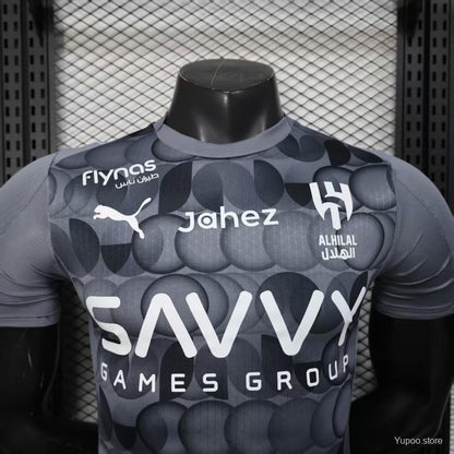 Camisola Al-Hilal SFC 2025-26 Alternativa Cinzenta Versão Jogador