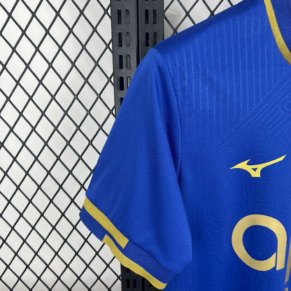 Camisola AS Monaco 2025-26 Alternativa Azul Versão Adepto