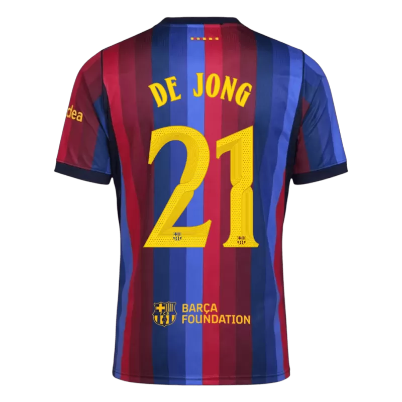 Camisola FC Barcelona 2026-27 Principal UCL Versão Adepto DE JONG #21