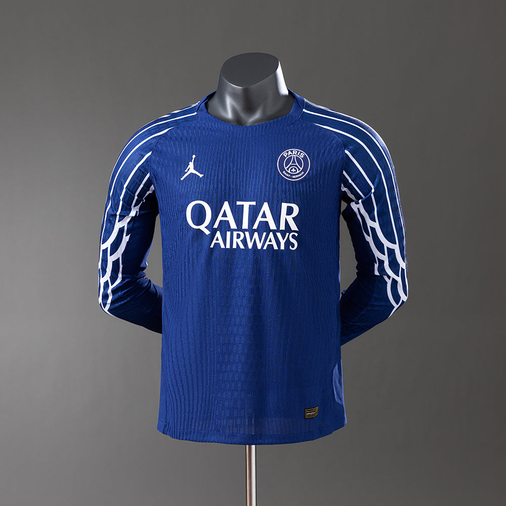 Camisola Manga Comprida FC Paris Saint-Germain 2024-25 Alternativa Azul Versão Jogador