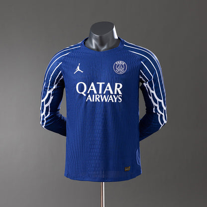 Camisola Manga Comprida FC Paris Saint-Germain 2024-25 Alternativa Azul Versão Jogador
