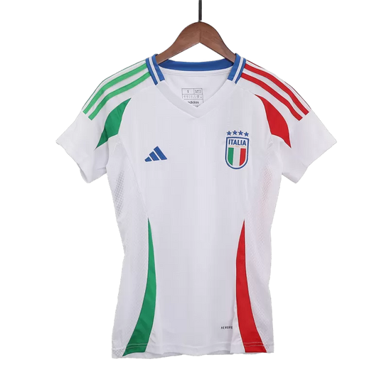 Camisola Italia 2024 Alternativa Branca Versão Mulher