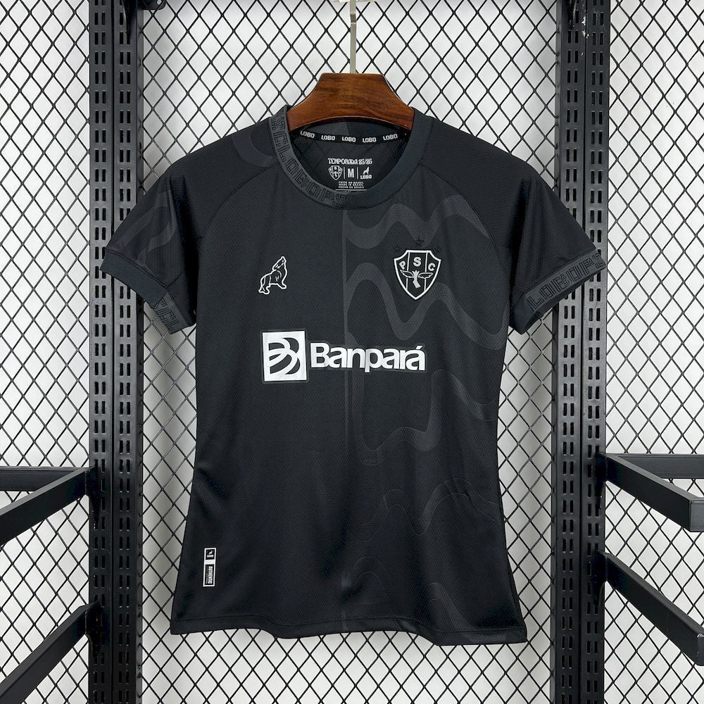 Camisola Paysandu SC 2025-26 Alternativa Preta Versão Mulher