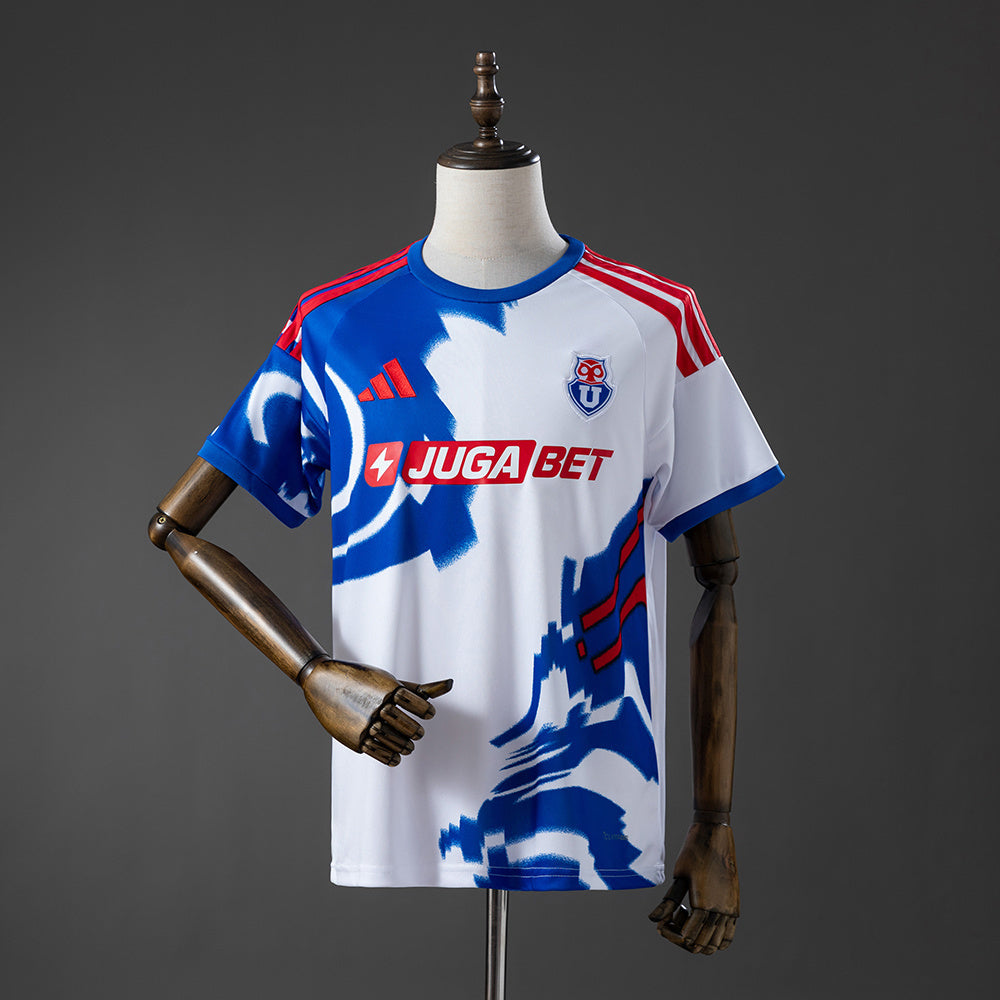 Camisola CF Universidad de Chile 2026-27 Alternativa Branca Versão Adepto
