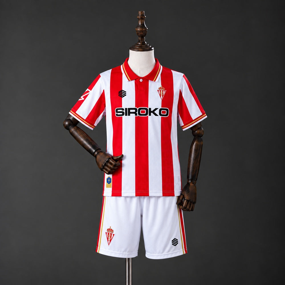 Kit Criança Real Sporting de Gijón 2026-27 Principal