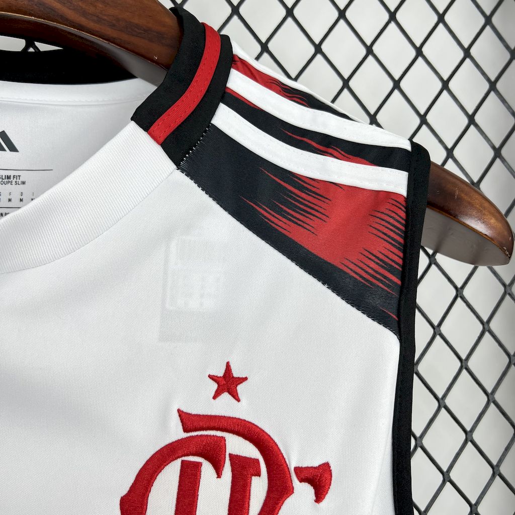 Manga Cava CR Flamengo 2025-26 Alternativa Branca