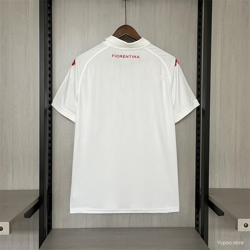 Camisola ACF Fiorentina 2024-25 Alternativa Branca Versão Adepto