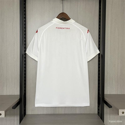 Camisola ACF Fiorentina 2024-25 Alternativa Branca Versão Adepto