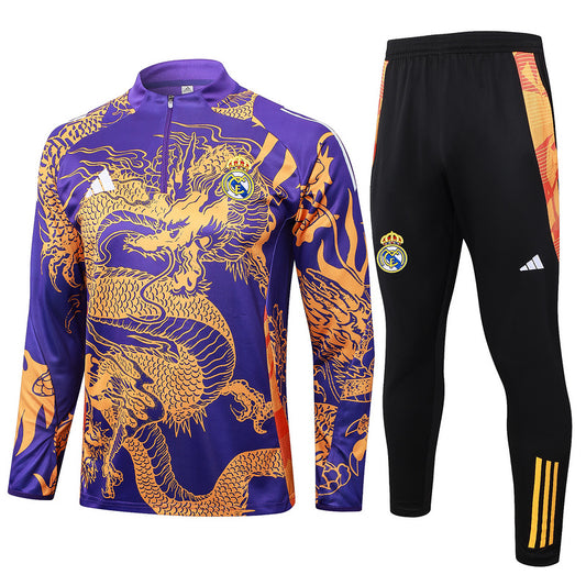 Fato de Treino Real Madrid CF 2024-25 - Camisola com Fecho