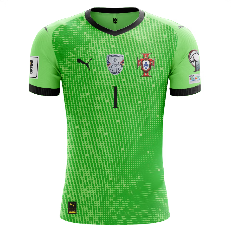 Camisola Portugal 2025 Guarda-Redes Versão Adepto DIOGO COSTA #1