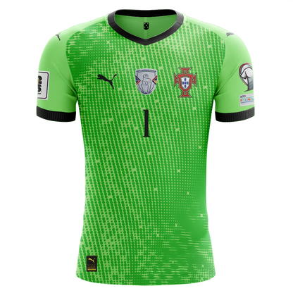 Camisola Portugal 2025 Guarda-Redes Versão Adepto DIOGO COSTA #1