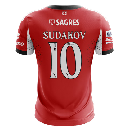 Camisola SLB 2025-26 Principal Versão Adepto SUDAKOV #10
